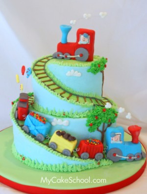 Train Birthday Cake on Traincake