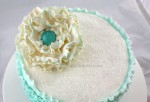 Ruffled Flower from Ruffled Shades of Teal Cake