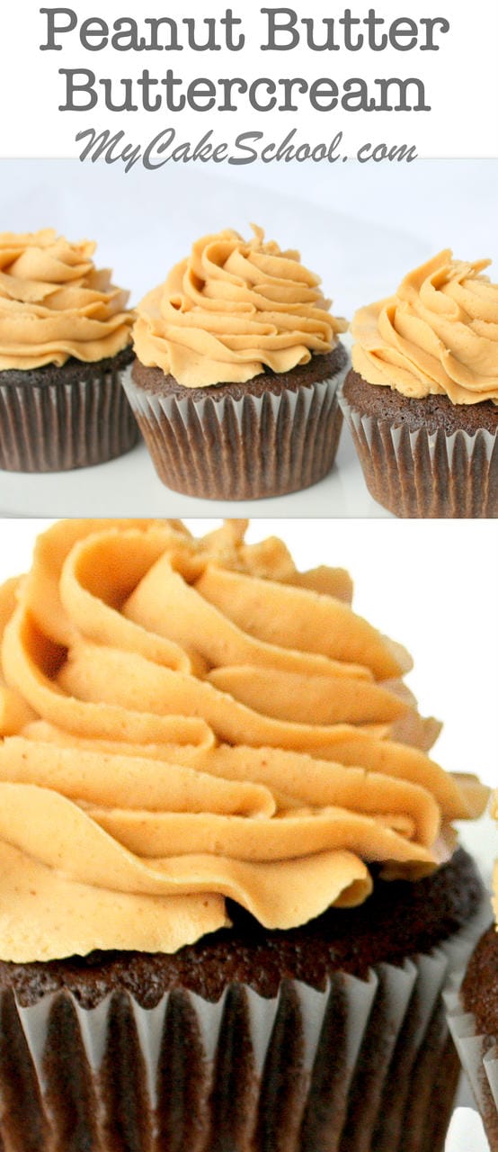 The BEST Peanut Butter Buttercream Frosting Recipe by MyCakeSchool.com! 