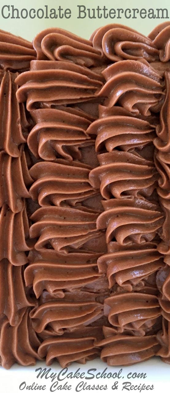 The most amazing Classic Chocolate Buttercream Frosting by MyCakeSchool.com