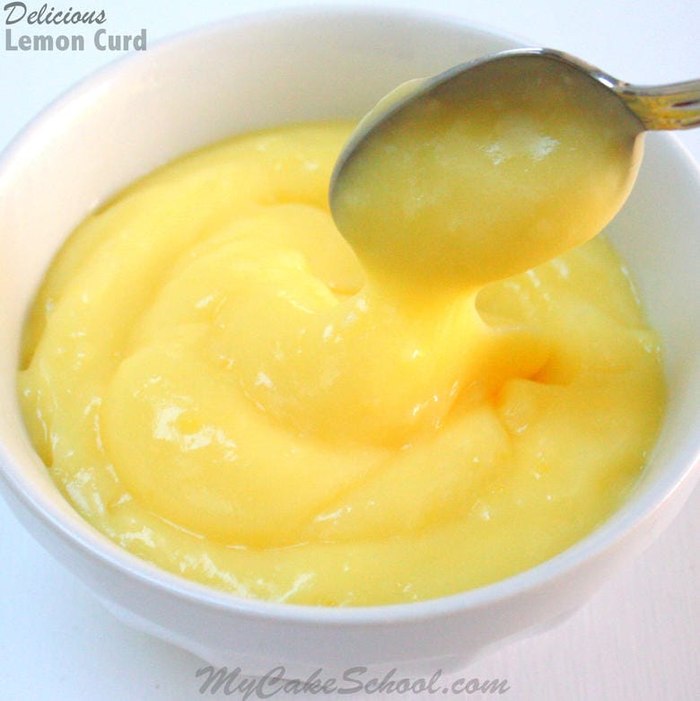 Simple and DELICIOUS Lemon Curd Recipe by MyCakeSchool.com! The perfect lemon filling for cakes and cupcakes! Online cake tutorials, recipes, videos, and more!