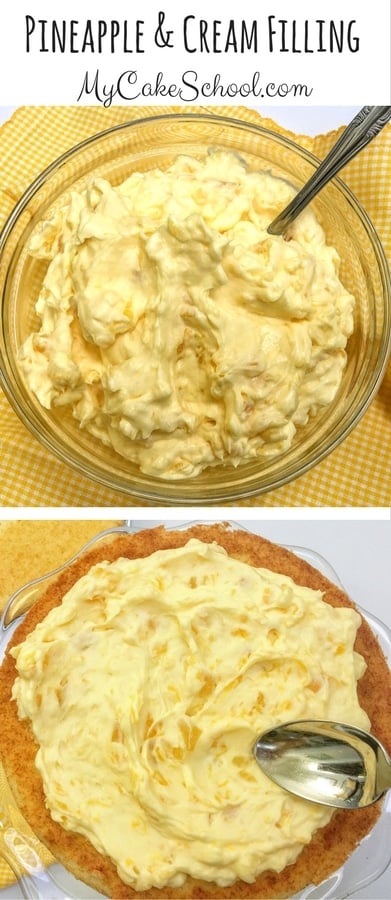 Easy and Delicious Pineapple and Cream Filling Recipe by MyCakeSchool.com! This recipe is DELISH!