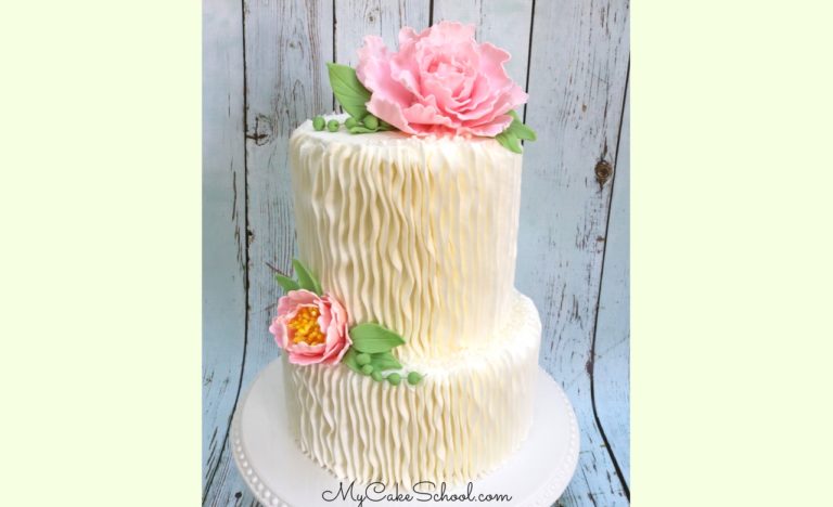 Learn how to make a Gum Paste Peony in this member cake video tutorial by MyCakeSchool.com