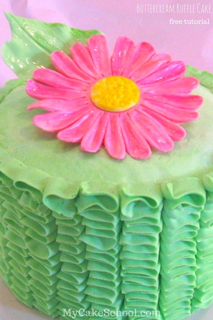 Buttercream Ruffle Cake Tutorial - My Cake School