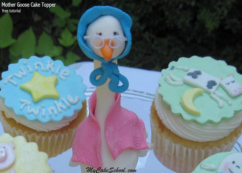 Learn how to make an adorable Mother Goose Cake Topper in this cake tutorial by My Cake School!