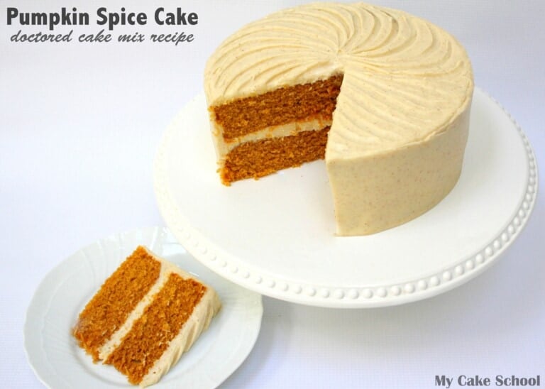 Pumpkin Spice Cake~Doctored Cake Mix