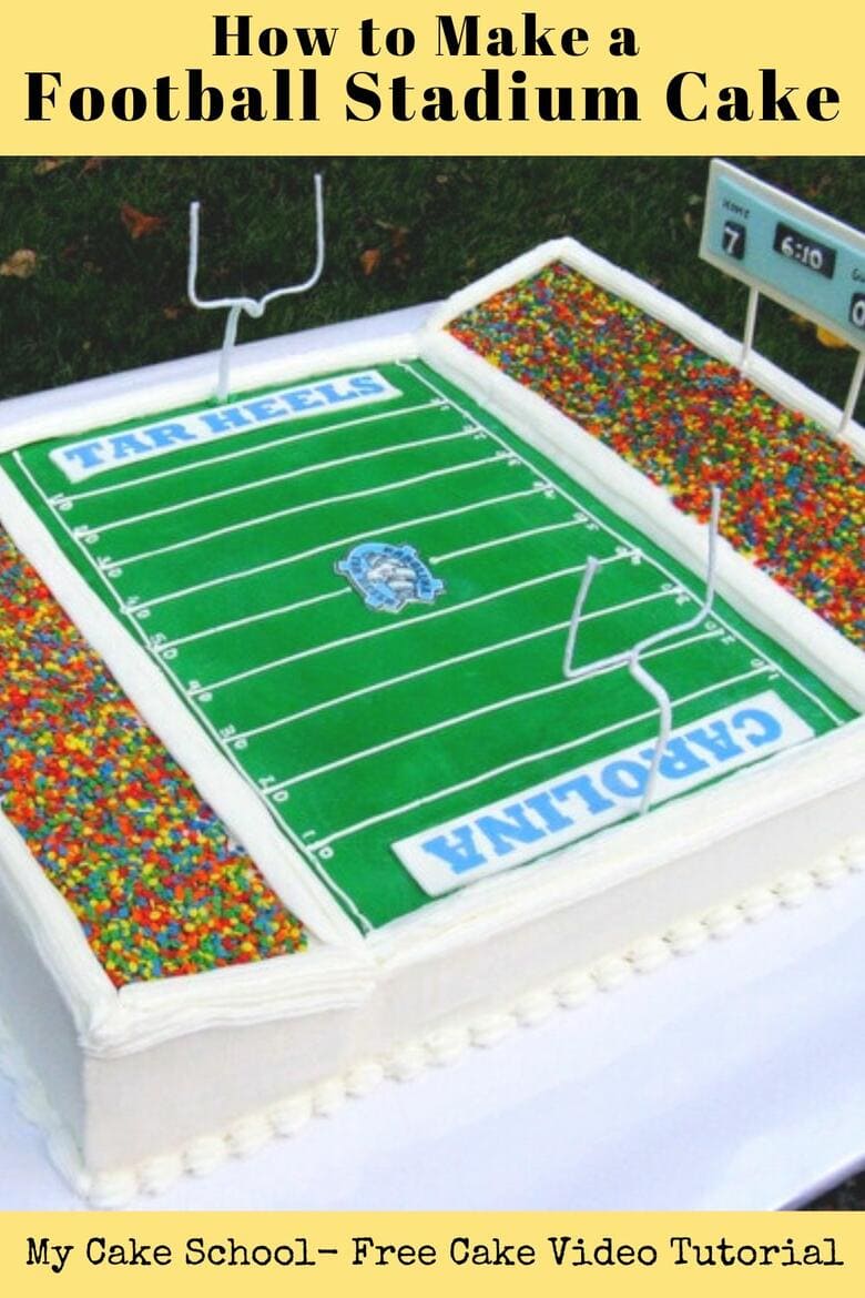 How to Make a Football Stadium Cake