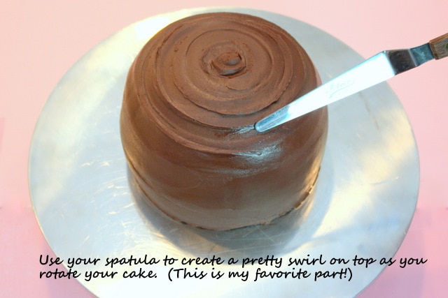 This cake looks like a big piece of chocolate candy! SO fun! Free tutorial by MyCakeSchool.com!