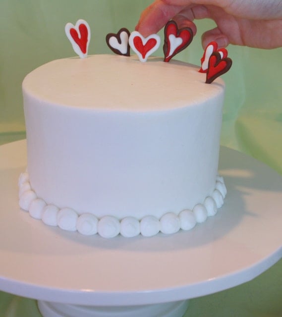 Lots of Love! A Valentine's Day Cake Tutorial by My Cake School with Chocolate Hearts!