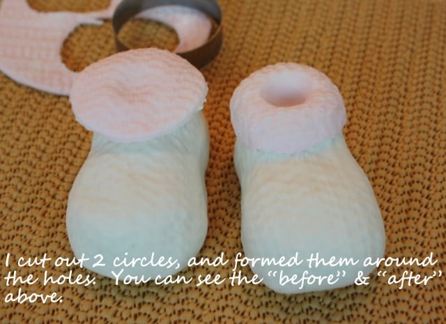 fondant booties