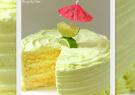 The BEST Margarita Cake with Tequila Lime Buttercream Frosting! MyCakeSchool.com.