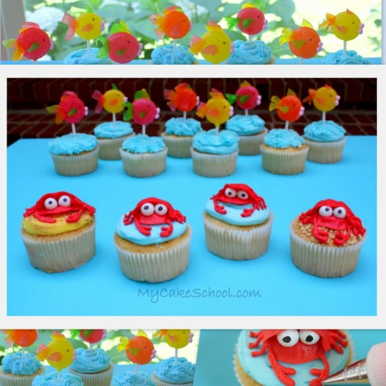 Beach Cupcakes Tutorial