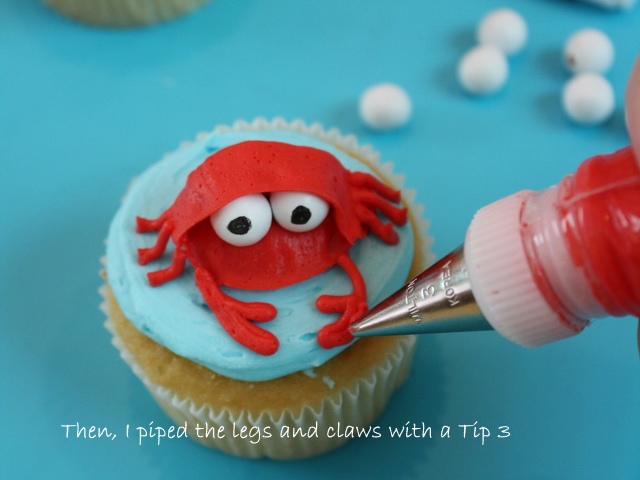 The cutest beach themed cupcake tutorial by My Cake School! Free tutorial!