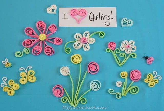Learn the art of fondant and gum paste quilling! Free Cake Tutorial by My Cake School!