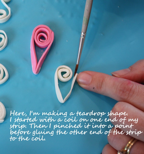 Fondant and gum paste quilling tutorial by MyCakeSchool.com! Such a fun and beautiful technique! Free tutorial.