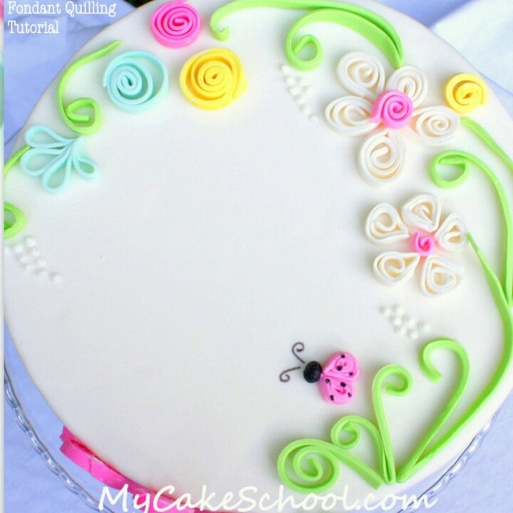 Quilling with Fondant & Gum Paste My Cake School