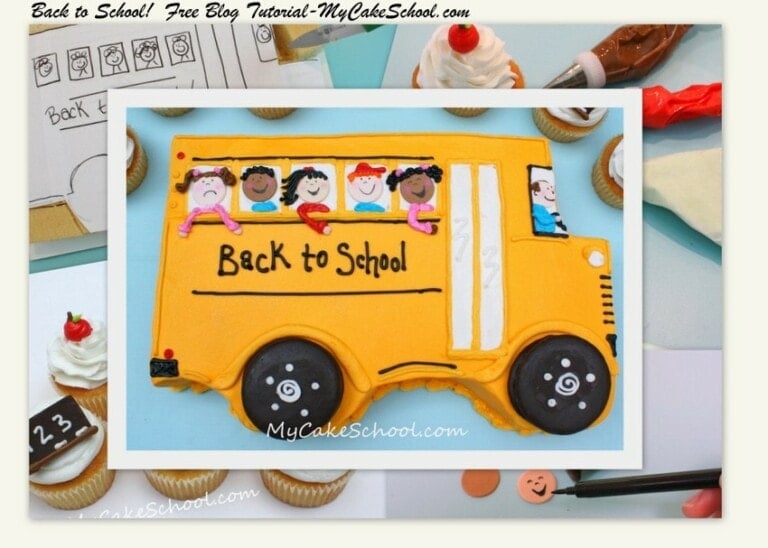 Back to School Cake & Cupcakes!