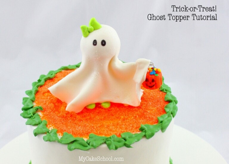 Trick or Treat! Ghost Cake Topper