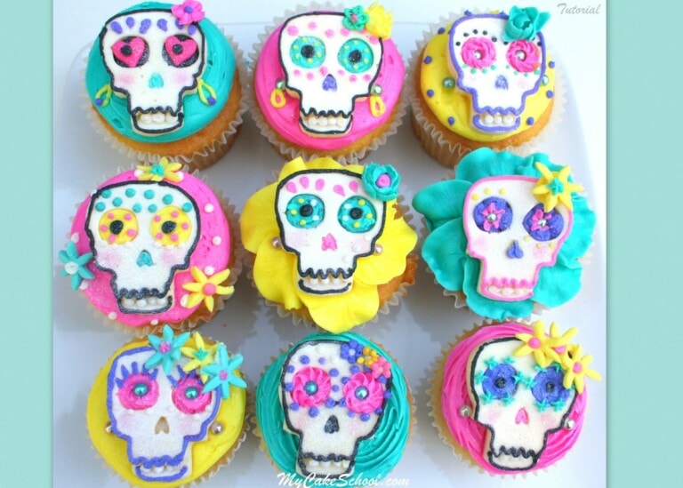 El Dia de los Muertos--A Cupcake Tutorial!