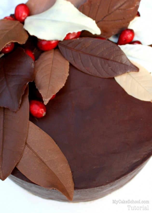 Learn to make gorgeous chocolate leaves for your autumn cakes in this free My Cake School tutorial! 