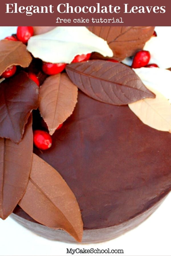 Elegant Chocolate Leaves Cake Decorating Tutorial