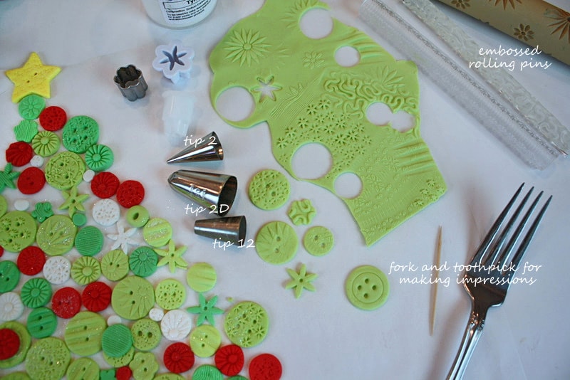 Christmas Tree of Buttons Cake Tutorial by MyCakeSchool.com! You'll love this fun, free cake tutorial!