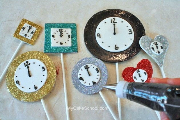 The PERFECT Cake Design for New Year's Eve! Free Clock Themed Cake Decorating Tutorial by MyCakeSchool.com!