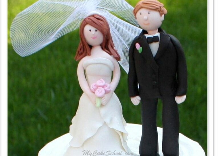 How to Make a Bride and Groom Cake Topper