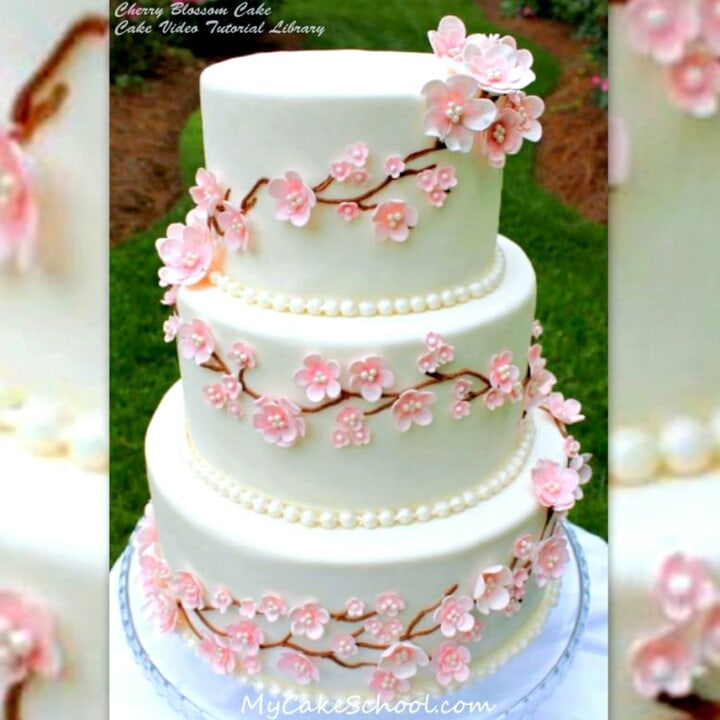 Cherry Blossom Cake~Cake Decorating Video Tutorial - My Cake School