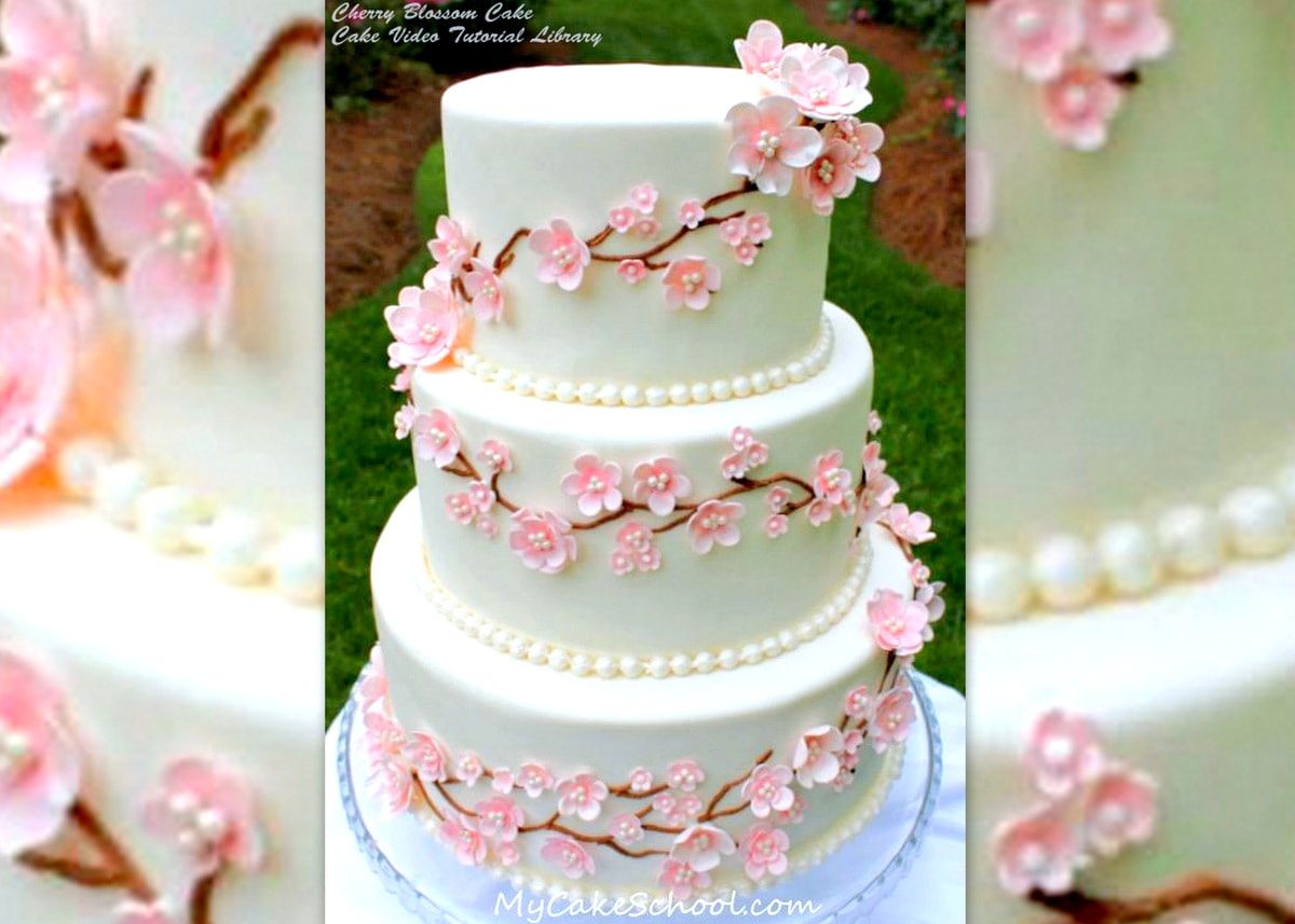 Cherry Blossom CakeCake Decorating Video Tutorial My Cake School