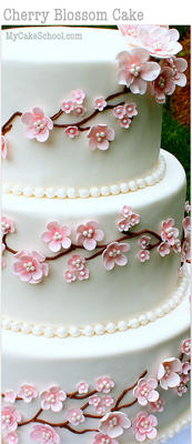Cherry Blossom Cake Tutorial - My Cake School