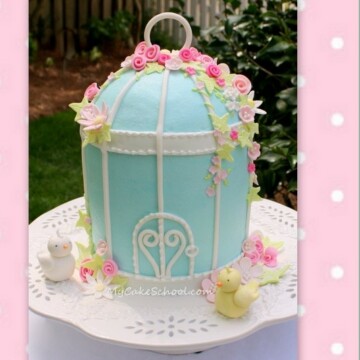 Learn to make a Beautiful Birdcage Cake in this My Cake School Cake Decorating Video Tutorial!
