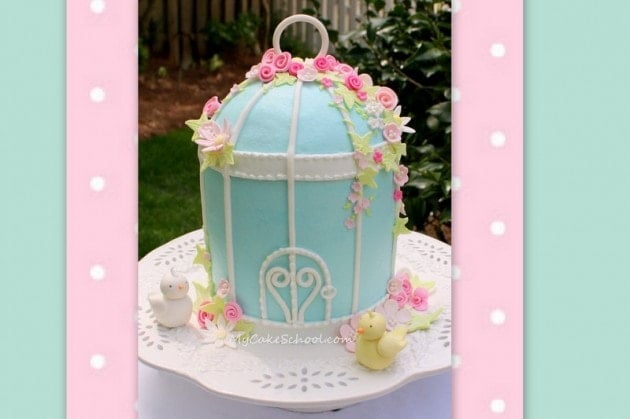 Learn to make a Beautiful Birdcage Cake in this My Cake School Cake Decorating Video Tutorial!