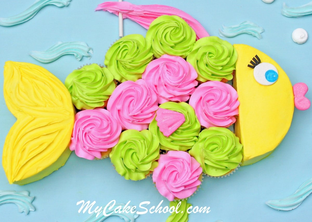 Fish Cupcake Cake!~A Blog Tutorial - My Cake School