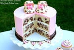 How to Make Leopard Print on the Inside of a Cake! MyCakeSchool.com Online Video Tutorial!