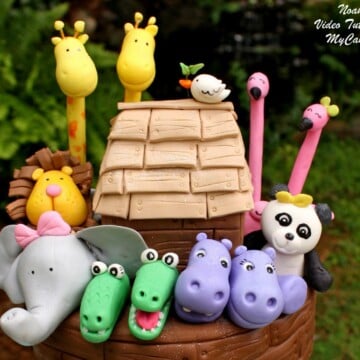 The CUTEST Noah's Ark Cake Tutorial by MyCakeSchool.com!