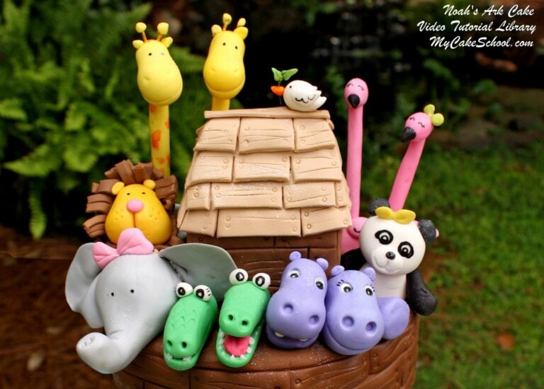 The CUTEST Noah's Ark Cake Tutorial by MyCakeSchool.com!