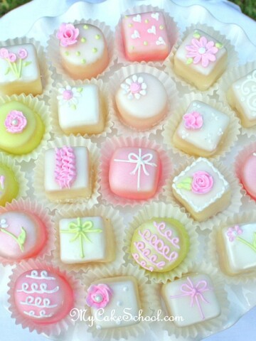 Sharing our favorite classic Petit Four Glaze recipe! MyCakeSchool.com