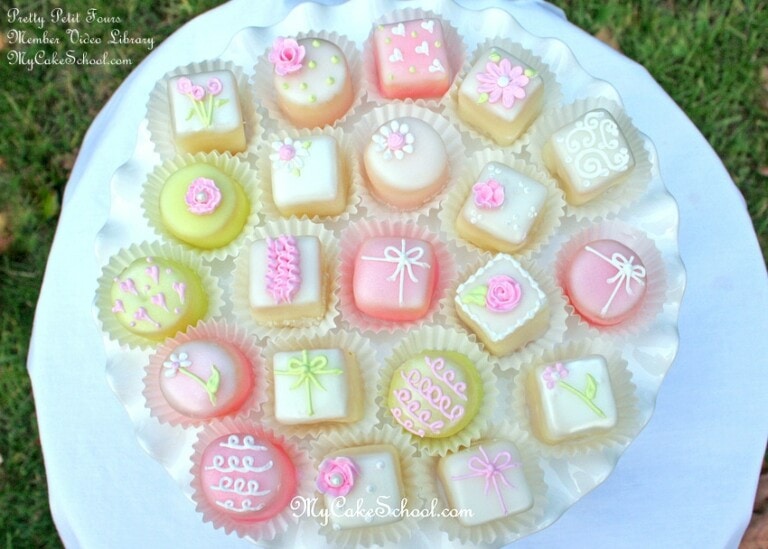 Sharing our favorite classic Petit Four Glaze recipe! MyCakeSchool.com
