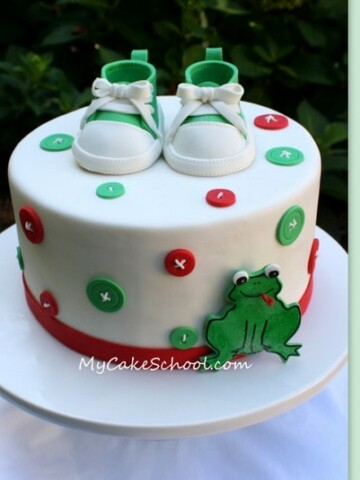 Learn to make adorable Converse-style Baby Shoes from gum paste in this MyCakeSchool.com video tutorial!
