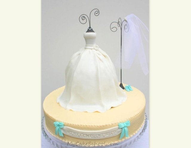 Wedding Dress Cake Tutorial