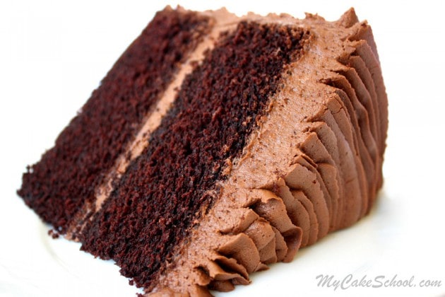 The most DELICIOUS Chocolate Scratch Cake Recipe by MyCakeSchool.com. Online Cake Classes & Recipes!