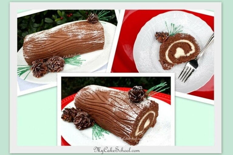 Chocolate Cake Roll Recipe {From our Yule Log Cake Video Tutorial}