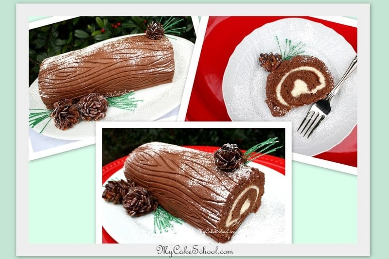 yule-log-cake