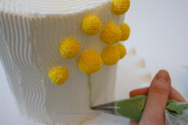 Learn how to make easy Billy Balls for your cakes! These cheerful flowers are perfect for spring and summer!