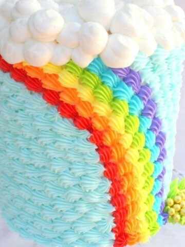 Buttercream Rainbow Cake Tutorial