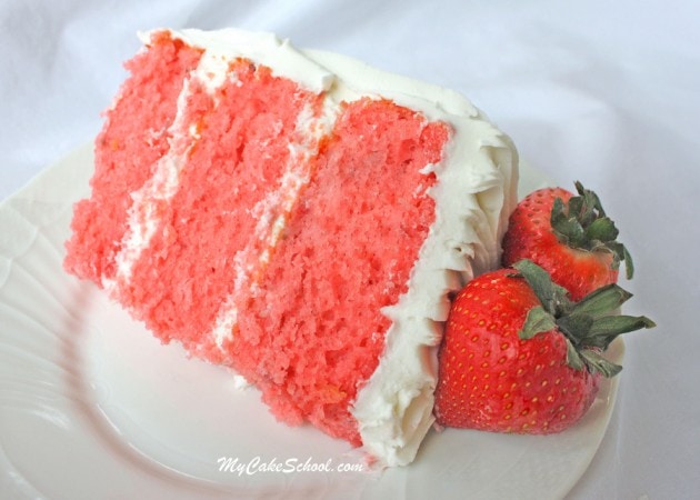 Strawberry Cake Doctored Cake Mix Recipe My Cake School