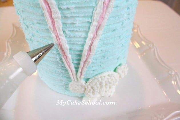 SWEET Buttercream Easter Bunny Cake Decorating Tutorial by MyCakeSchool.com Online Cake Decorating Tutorials & Recipes!