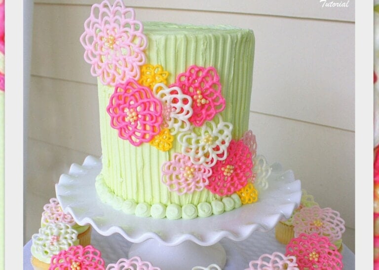 Springtime Flowers in Chocolate!~ A Cake Decorating Blog Tutorial