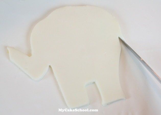 Love You Bunches! Sweet Elephant Cake {free} Tutorial by MyCakeSchool.com! Online Cake Decorating Tutorials & Recipes! 